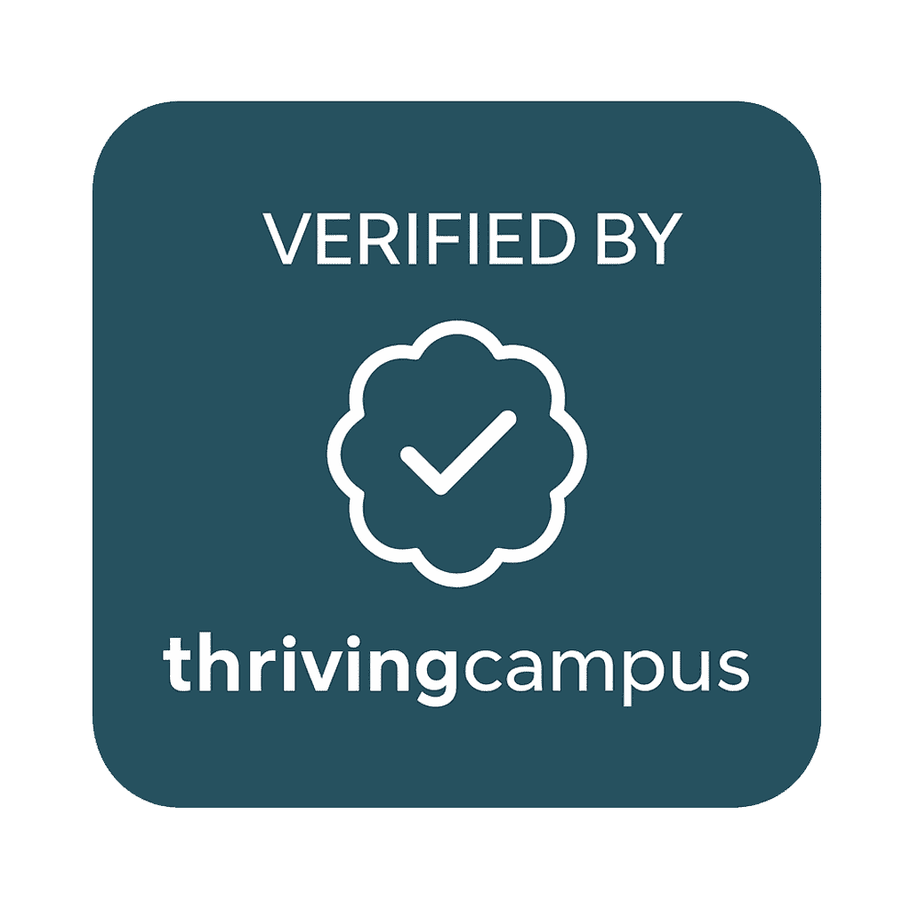 Verified by Thriving Campus badge with a checkmark.